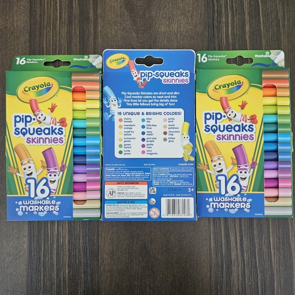 Crayola Pip-Squeaks Skinnies Washable Markers NWT - Picture 2 of 4